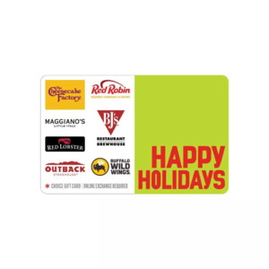 $20 Target gc with $100 happy holidays gift card- choice and dining - $100