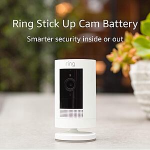 Select Prime Members: Ring Stick Up Wireless Security Camera (Refurbished) $65 + Free Shipping