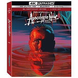 Apocalypse Now Final Cut 40th Ann. 6-Disc Ed. (4K UHD + Blu-ray + Digital) $9.60 + Free Shipping