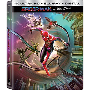 Spider-Man: No Way Home Steelbook Pre-Order (4K UHD + Blu-ray + Digital) $30 + Free S/H on $35+