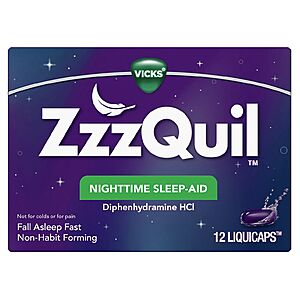 Select Walgreen's Stores: 12-Count ZzzQuil Nighttime Sleep Aid (Liquicaps) Free
