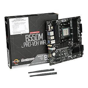 AMD 5600X OEM with MSI B550M PRO-VDH (wifi) motherboard at MICROCENTER $219.99 Pickup Only
