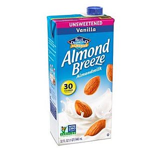 $1.37 for Blue Diamond Almond Breeze Unsweetened Almond Milk, Vanilla 32 oz on Walmart.com