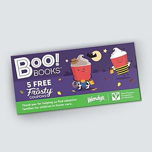 Boo! Books - 5 Jr. Frosty® coupons $1 @ Wendys