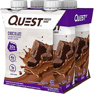 Select Amazon Accounts: 12-Ct 11-oz Quest Nutrition Ready To Drink Protein Shake, Chocolate $12.55 or less w/ S&S & More