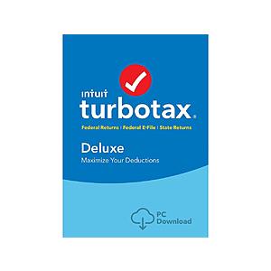 Intuit TurboTax 2018(Federal+State+Efile)-Deluxe $34.99 AC + Free Digital Download