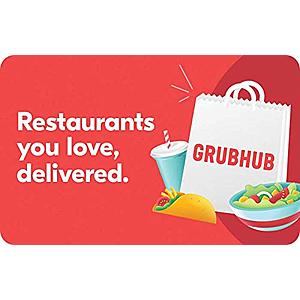 $50 Grubhub Gift Card $40 (Email Delivery)
