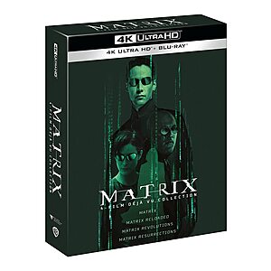 [Amazon Italy] Matrix 4 Movie 4K Bluray Boxset Deja Vu Collection