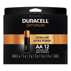 100% Back in Rewards  Duracell® Optimum AA/AAA 12-pk Batteries Back Again At Office Depot From 3/7/21 - 3/13/21 11:59 PM ET Or While Supplies Last, Limit 2.