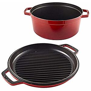 STAUB 7-QUART BRAISER & GRILL - RED, Free Shipping, with Promo Code is $202.45, If Cosmetic damage Maybe $150 (YMMV)