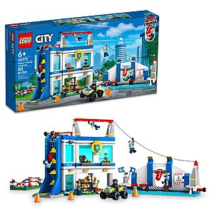 823-Piece LEGO City Police Training Academy Station Playset w/ Obstacle Course, Horse Figure, Quad Bike Toy & 6 Officer Minifigures $80 + Free Shipping