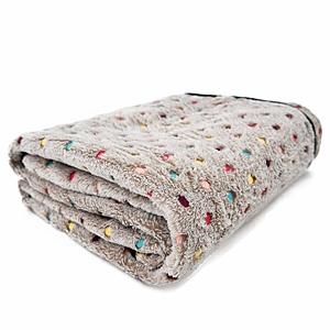 Pet Dog Blanket Fleece Fabric Soft and Cute 3 Colors 3 Sizes from $6.97