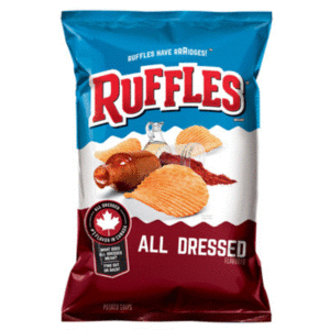 Walmart- Ruffles All Dressed Potato Chips, 8.5 oz. Bag at $2.98 + Extra 20% off Code Until 07/07 $2.39