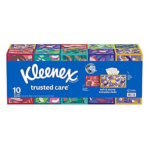 Costco Members: Kleenex Trusted Care Facial Tissue, 2-ply, 230-count, 10-pack (exp 8/27) $20 online; $17 in-store