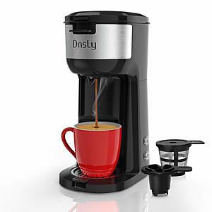 Dnsly Single Serve Coffee Maker attached Travel Mug $30.75 @ Amazon