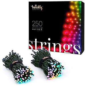 250-Count Twinkly RGB LED Smart Light String $84 + Free S&H