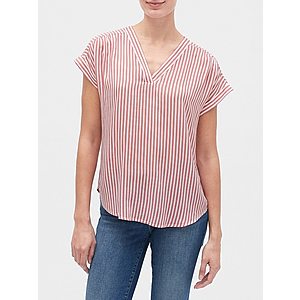 Gap Factory: Extra 50% Off Clearance: Women's Romper $7.50, V-Neck Shirt $6.50 & More + Free S&H