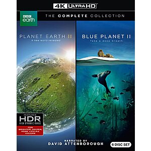 Planet Earth II/ Blue Planet II (4K UHD Blu-ray) $26 + Free Shipping