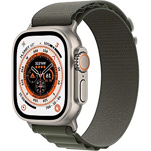 Apple Watch Ultra GPS + Cellular 49mm Smart Watch w/ Titanium Case $739 + Free Shipping