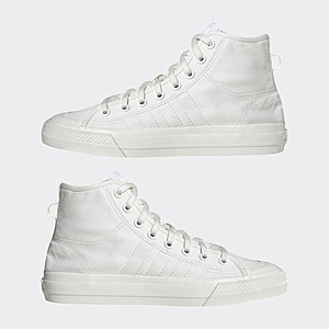 adidas Men's Nizza RF Hi Sneakers (Cloud White, Limited Sizes) $27 + Free Shipping