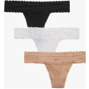 Gap Women's Underwear (Select Sizes): ​3-Pack Lace Thong $4.95 & More