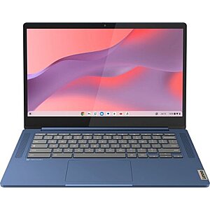 Lenovo - Slim 3 Chromebook 14" FHD Touch-Screen Laptop - MediaTek Kompanio 520 - 4GB Memory - 64GB eMMC - Abyss Blue - Best Buy $149 + Free Shipping