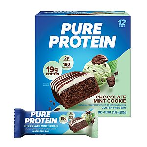 12-Count 1.76oz Pure Protein Bars (Chocolate Mint Cookie) $7 w/ Subscribe & Save