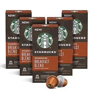 50-Count Starbucks by Nespresso Original Line Capsules (Various) from $29.30 w/ Subscribe & Save