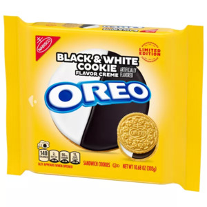 10.68-Oz OREO Black and White Cookie Creme Sandwich Cookies $3.65 w/ Subscribe & Save