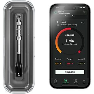 Chef iQ Smart Wireless Probe Meat Thermometer $53.60 + Free Shipping