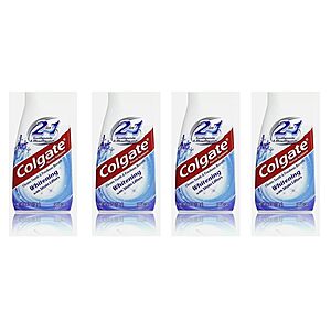 4-Pack 4.6oz Colgate 2-in-1 Whitening With Stain Lifters Toothpaste $8.75