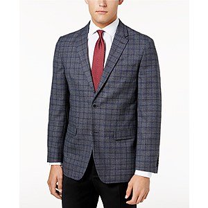 Tommy Hilfiger Men's Slim-Fit Sport Coat (Checkered Gray)  $30 + Free S&H Orders $48+