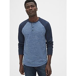 Gap: Extra 30% Off + Free Shipping | Men's Henleys $14, Women's Sweaters from $14, Disney Mickey, Minnie /Baby Brannan Sweaters $14, Men's Flannel-Lined Khakis $24.50