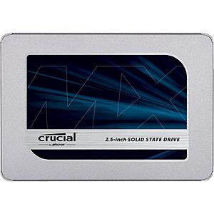 Prime Members: 4TB Crucial MX500 3D NAND SATA 2.5" Internal Solid State Drive $165 + Free Shipping