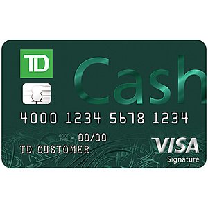 TD Cash Credit Card: Offers $200 cash back after spending $500 in first 90 days