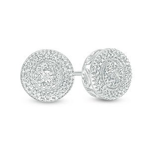 Zales Diamond Accent Stud Earrings in Sterling Silver $25