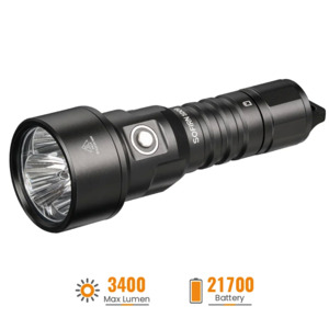 Sofirn SD09 Powerful Diving Flashlight with a 21700 battery for $29.46 with free shipping and No tax.