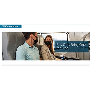 Amtrak Loves You Sale BOGO Free Companion Fare - Book by February 16, 2022