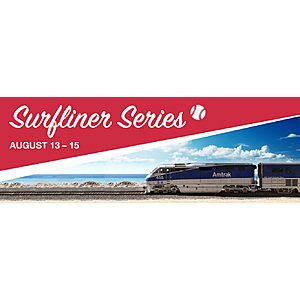 Amtrak Pacific Surfliner Series (Angels vs Padres Aug 13-15) Save 20% Off Game Tickets and 15% Off Train Tickets