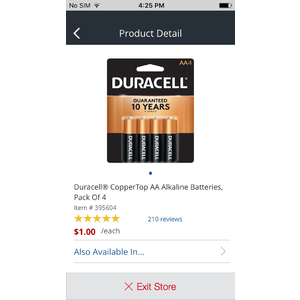 Office Depot - 4-pack duracell batteries $1 or less YMMV in store only