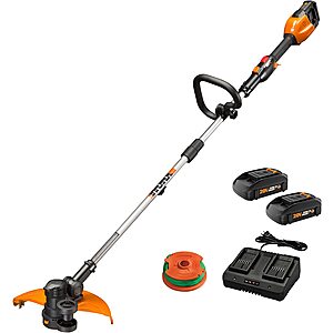 Worx WG184 40V Power Share 13" Cordless String Trimmer & Wheeled Edger (Batteries & Charger Included) $116.2