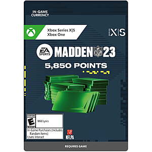 Madden 23 5850 Points for $20 OFF - SOLD OUT