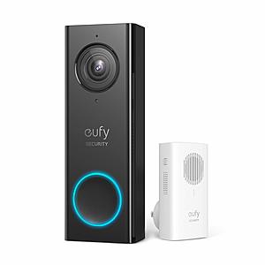 Eufy Security Wi-Fi HD Video Doorbell + Wireless Chime $105.99
