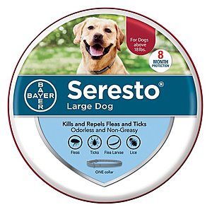 New Chewy Autoship: Seresto 8-Month Flea & Tick Prevention Collar for Dogs $27.95 & More + Free S&H