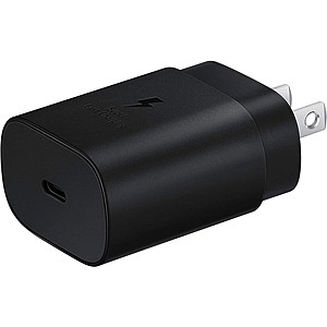 Samsung 25W USB-C Super Fast Wall Charger (Black or White) $10 & More + Free Shipping w/ Prime