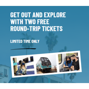 Two Free Round Trip Metrolink Tickets $0