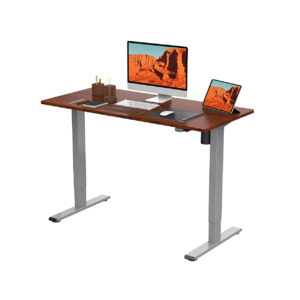 FLEXISPOT EG1 Height Adjustable Electric Standing Desk (48" x 24", Mahogany) $130 + Free Shipping