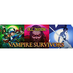 Vampire Survivors: Game + DLC Bundle PC Steam $5.51 & More