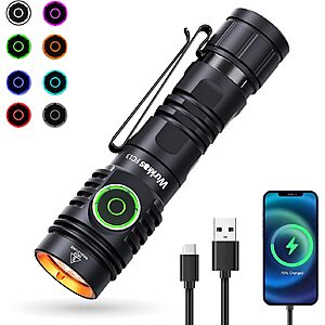 Wurkkos FC13 3500lm Flashlight, RGB AUX Button Light + Free Shipping Including battery: $22.49 with coupon