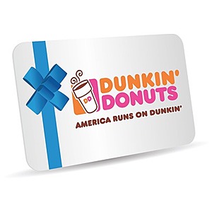 $30 Dunkin' Donuts Gift Card + $10 Promo eGift Card $30